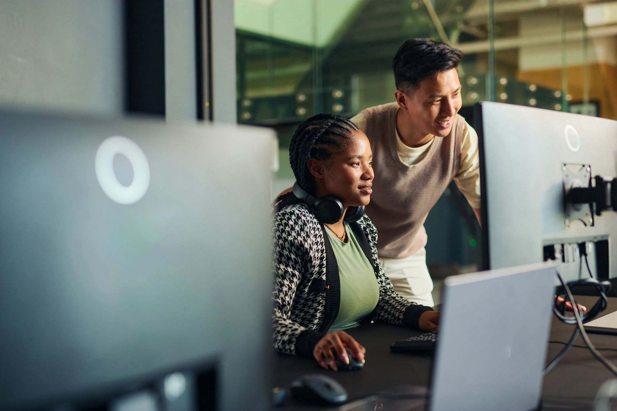 business support teamwork modern office